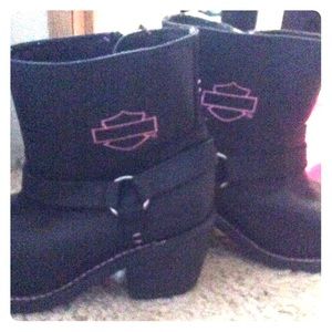 Authentic Harley Davidson boots, real leather